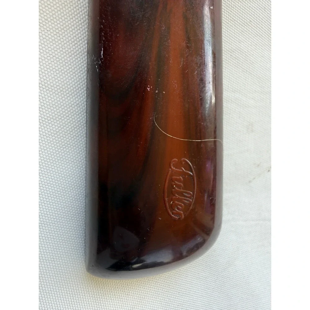 Vintage Fuller Brush Co Faux Tortoise Shell Boar Bristle Hair Brush Brown
